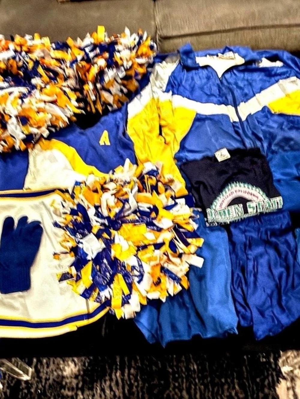 Vintage 90s Agoura High School Cheerleader Uniform & Eastbay Windbreaker Bundle
